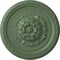 Ekena Millwork Palmetto Ceiling Medallion, Hand-Painted Athenian Green, 11 1/2"OD x 1"P CM11PAAGF - alternate 1
